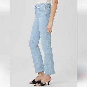 PAIGE Cindy straight jeans, light blue wash, size 25